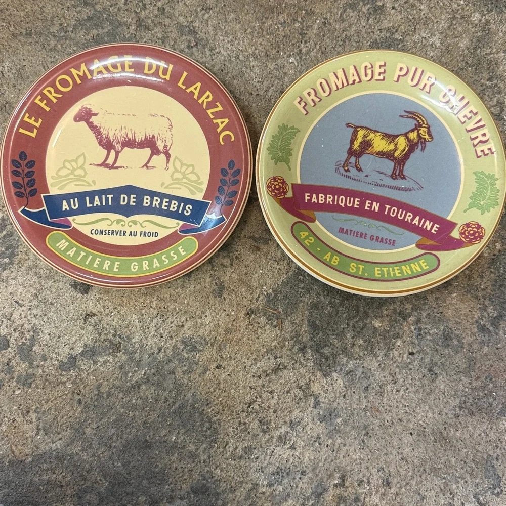 Two Williams Sonoma Fromage Pur Chevre Supérieur Cheese Charcuterie Plates